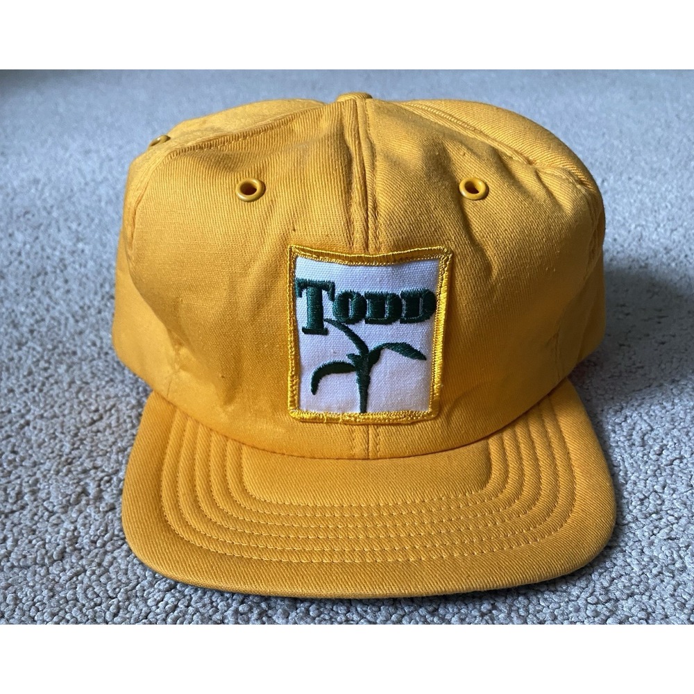 Vintage Todd Seeds Products Snapback Trucker Farm Hat